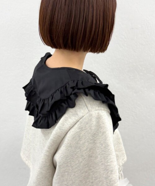 w closet（ダブルクローゼット）の「フリルBIGつけ襟（付け襟・レディース・オフホワイト/ブラック・FREE）」の16枚目の写真
