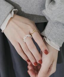 SMELLY | ステンレスパール2セットリング(リング)