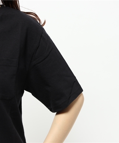 OUTLET（アウトレット）の「【Discoat Petit】16/-ポケ付VネックT（Tシャツ/カットソー・レディース・杢グレー/ブラック・FREE）」の10枚目の写真