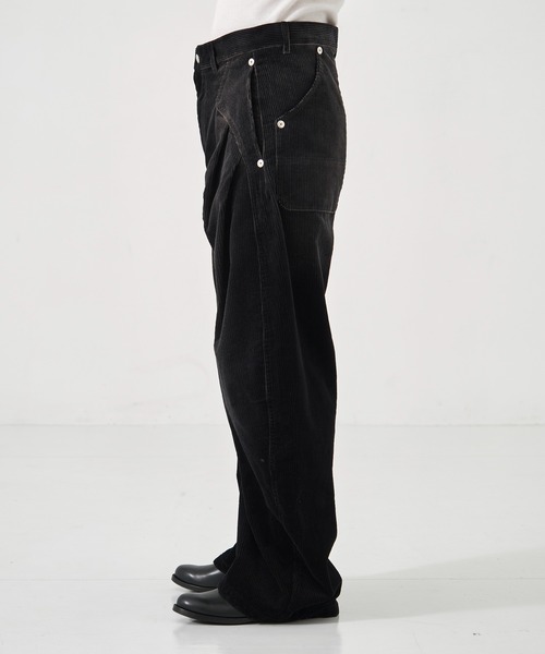 CONZ（コンズ）の「CORDUROY CURVED LEG PANTS（スラックス・メンズ・ダークグレー/ブラック/ライトベージュ・1/2/3）」の5枚目の写真