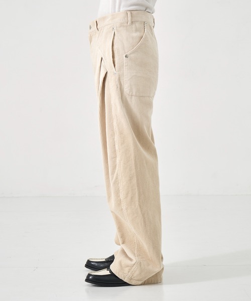 CONZ（コンズ）の「CORDUROY CURVED LEG PANTS（スラックス・メンズ・ダークグレー/ブラック/ライトベージュ・1/2/3）」の19枚目の写真