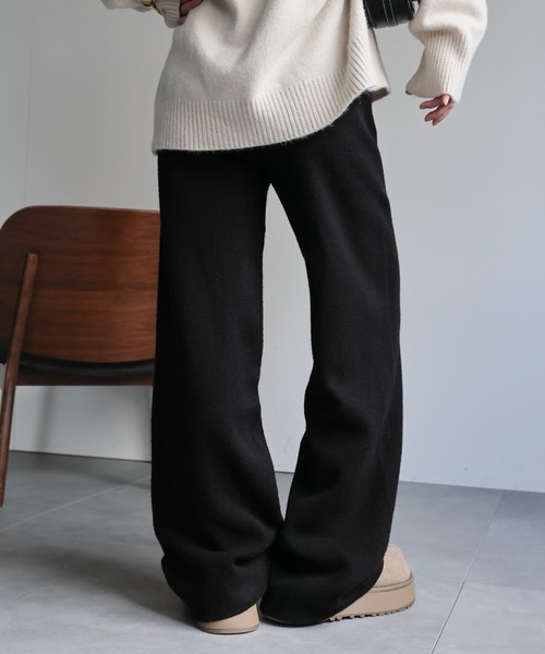 ap retro(アプレトロ)の「ニットラフパンツ(その他パンツ・レディース・ブラック/ブラウン/ベージュ/チャコール・FREE)」の13枚目の写真