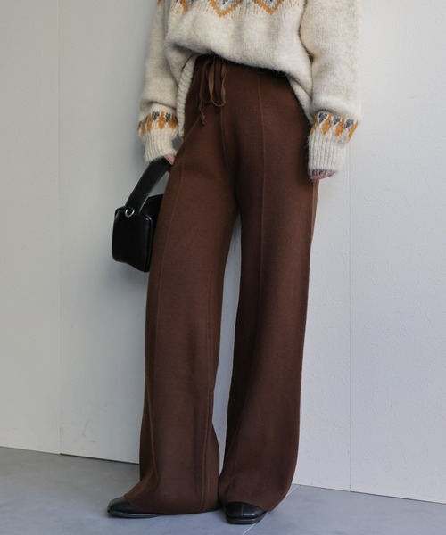ap retro(アプレトロ)の「ニットラフパンツ(その他パンツ・レディース・ブラック/ブラウン/ベージュ/チャコール・FREE)」の22枚目の写真
