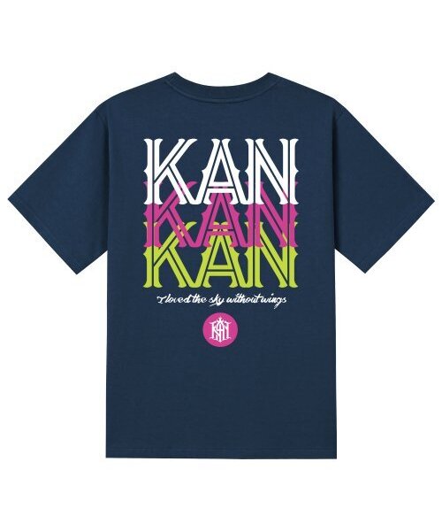 KAN6312(カン6312)の「KTN0049 ツーカットライン 半袖Tシャツ - ネイビー(Tシャツ/カットソー・メンズ・その他・LARGE/MEDIUM/SMALL/X-LARGE)」の1枚目の写真