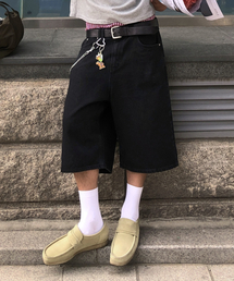 LEIRE（ルアール）の「エブリデイバミューダデニムショーツ[ブラック]（その他パンツ）」