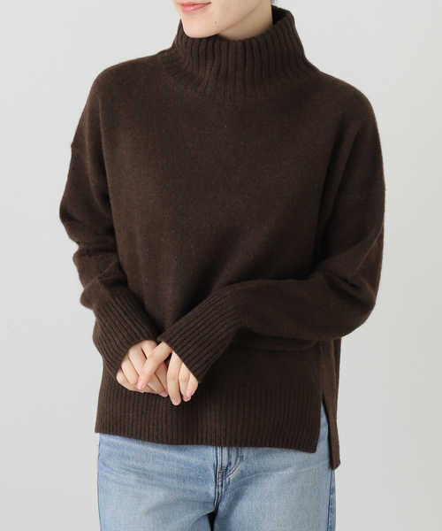 La TOTALITE（ラトータリテ）の「《WEB限定》TICCA/ティッカ ヤクタートルネックプルオーバー（ニット/セーター・レディース・アイボリー/ブルー/ブラウン・FREE）」の2枚目の写真