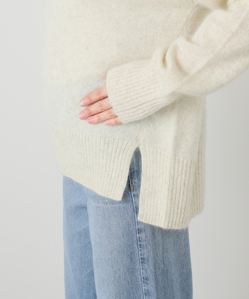 La TOTALITE（ラトータリテ）の「《WEB限定》TICCA/ティッカ ヤクタートルネックプルオーバー（ニット/セーター・レディース・アイボリー/ブルー/ブラウン・FREE）」の13枚目の写真