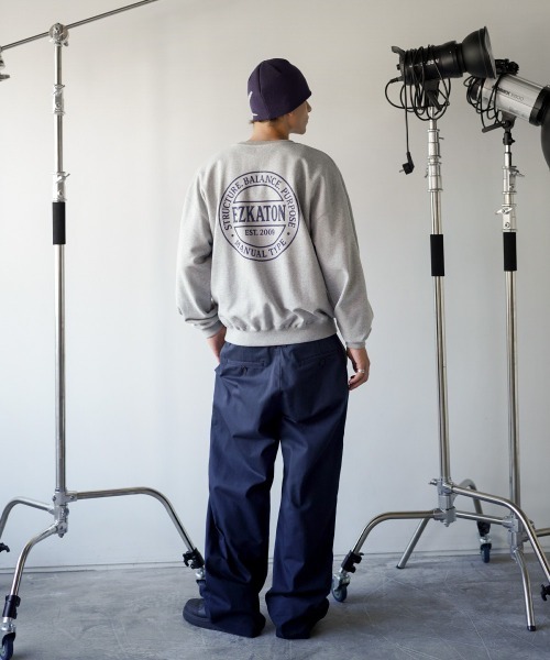 NO NEED（ノーニード）の「【EZKATON】Balance Code Heavy Cotton Sweatshirts/JUMT6900（スウェット・メンズ・グレー/ダークグレー/ネイビー/バーガンディー・M/L/LL/3L）」の16枚目の写真