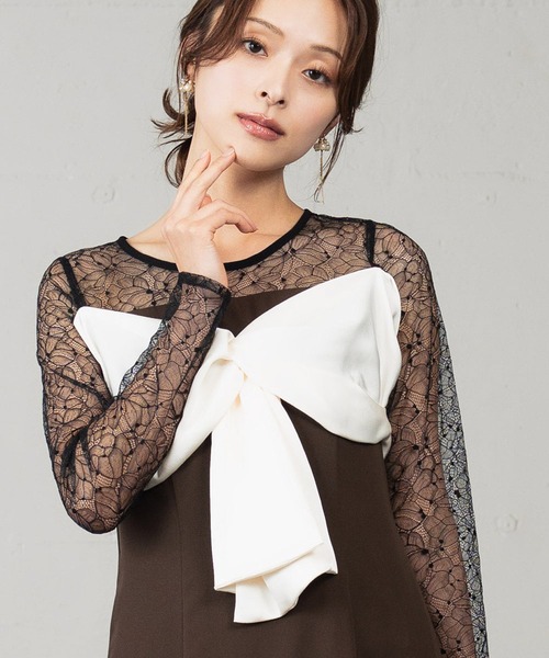 girl(ガール)の「小粒フェイクパール チェーン ロングピアス シルバー ゴールド 両耳用 アクセサリー(ピアス(両耳用)・レディース・シルバー/ゴールド・-)」の5枚目の写真
