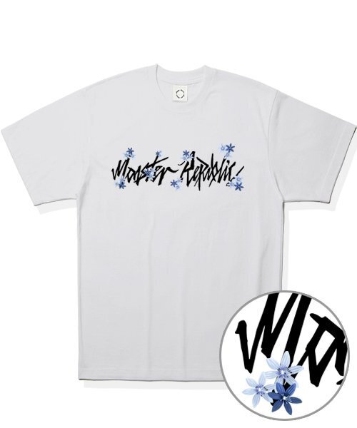 MONSTER REPUBLIC(モンスターリパブリック)の「ムーブメント ベーシック フラワーブラックTシャツ ホワイト(Tシャツ/カットソー・レディース・その他・LARGE/MEDIUM/SMALL/X-LARGE)」の3枚目の写真