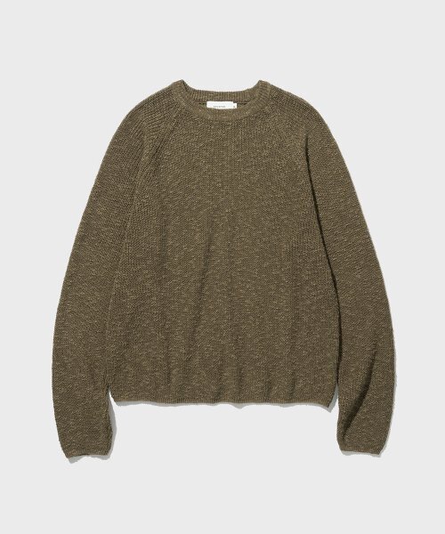 COTTON MIX CHUNKY KNIT (OCHER)