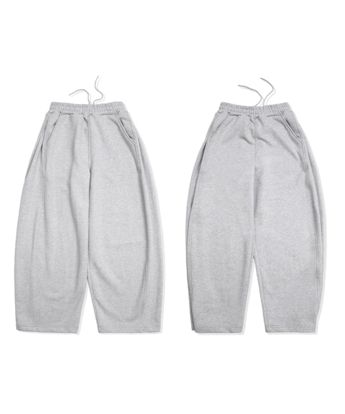 bounDary（バウンダリー）の「サイドボタンワイドロングスウェットパンツ[グレー]（スウェットパンツ・メンズ・その他・LARGE/MEDIUM/X-LARGE）」の3枚目の写真