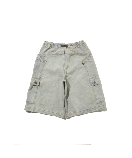 PENFIELD（ペンフィールド）の「ベルト付きガセットファティーグポケットバミューダパンツライトインディゴ_FR2WP01U（その他パンツ・メンズ・スカイブルー・SMALL/MEDIUM/LARGE/X-LARGE）」の3枚目の写真