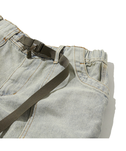 PENFIELD（ペンフィールド）の「ベルト付きガセットファティーグポケットバミューダパンツライトインディゴ_FR2WP01U（その他パンツ・メンズ・スカイブルー・SMALL/MEDIUM/LARGE/X-LARGE）」の5枚目の写真