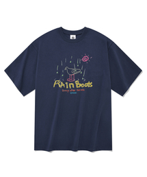 レイン 半袖Tシャツ ネイビー