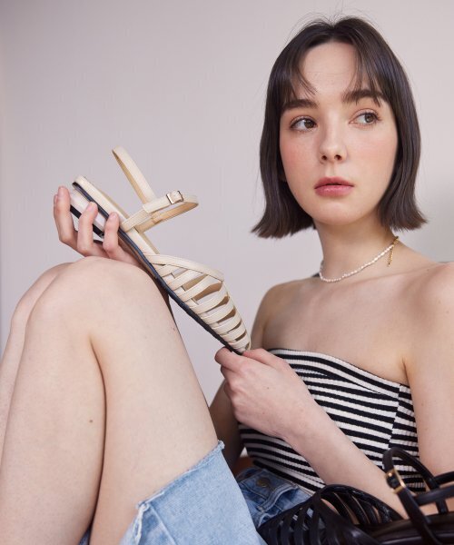 CESTI（セスティ）の「ステップシースルースリングバックサンダル (ベージュ)（サンダル・レディース・ベージュ・22.5cm/23cm/23.5cm/24cm/24.5cm/25cm）」の7枚目の写真