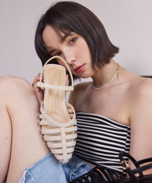 CESTI（セスティ）の「ステップシースルースリングバックサンダル (ベージュ)（サンダル・レディース・ベージュ・22.5cm/23cm/23.5cm/24cm/24.5cm/25cm）」の10枚目の写真