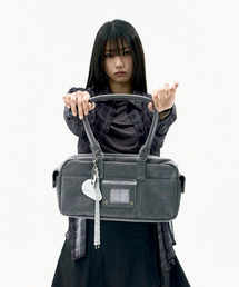 OJOS（オホス）の「Detachable Keyring Baguette Bag / Stone Blue（ショルダーバッグ）」