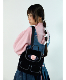 NEFNEF（ネフネフ）の「velvet rose corsage backpack_pink（バックパック/リュック）」