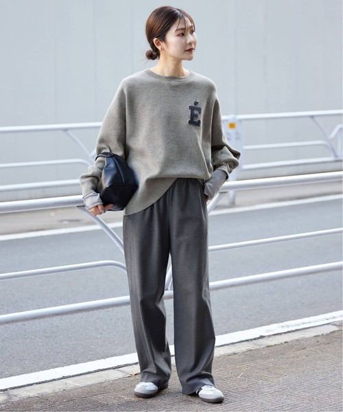 WEB限定カラー有り/追加3》サガラ刺繍スウェットライクニット（ニット