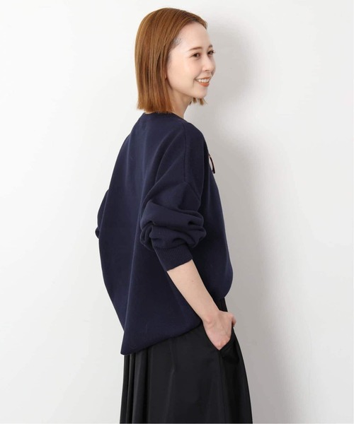 WEB限定カラー有り/追加3》サガラ刺繍スウェットライクニット（ニット