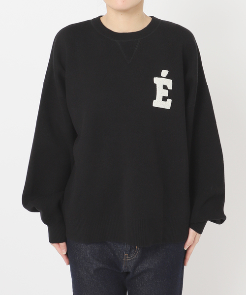 WEB限定カラー有り/追加3》サガラ刺繍スウェットライクニット（ニット