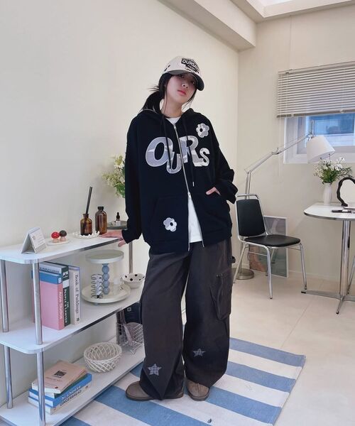 OURSAYSOUR(アワーセイアワー)の「スターチェック配色スタッズカーゴパンツブラウン(その他パンツ・レディース・ダークブラウン・MEDIUM/LARGE)」の8枚目の写真