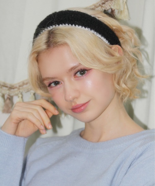 IMARI(イマリ)の「【 IMARI / イマリ 】 ボア カチューシャ(カチューシャ・レディース・ブラック/アイボリー・FREE)」の12枚目の写真