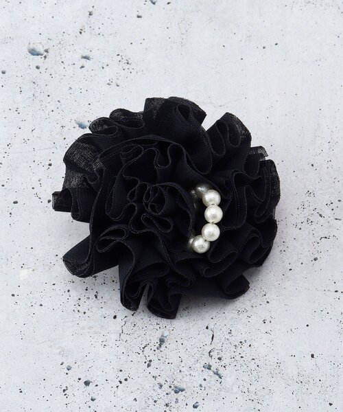 THE SHOP TK (ザ ショップ ティーケー )の「パール調付きコサージュ(ブローチ/コサージュ・レディース・ライトベージュ/ブルー系その他・00)」の2枚目の写真