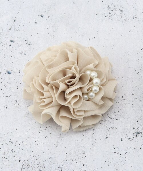 THE SHOP TK (ザ ショップ ティーケー )の「パール調付きコサージュ(ブローチ/コサージュ・レディース・ライトベージュ/ブルー系その他・00)」の3枚目の写真