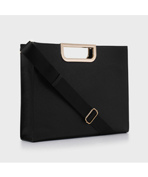 PROXY.L（プロキシエル）の「Metal horizon tote regular (Gold)（トートバッグ）」
