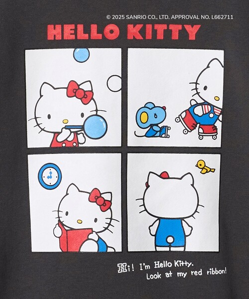 green label relaxing(グリーンレーベルリラクシング)の「【別注】<URBAMENT>SANRIO スウェット / トレーナー / キッズ 140cm-150cm(スウェット・キッズ・ライラック/ライトブルー/ダークグレー・140cm/150cm)」の8枚目の写真