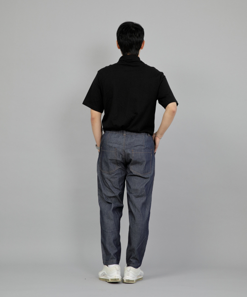 SAINTCREW(セントクルー)の「テーパードカットクロップハーフバンドパンツ TCH-326 ライトインディゴデニム BRS(デニムパンツ・メンズ・その他・MEDIUM/LARGE/X-LARGE)」の6枚目の写真