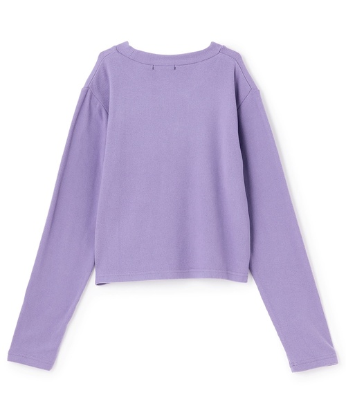 by LOVEiT（バイラビット）の「リボンパッチ長袖Tシャツ（Tシャツ/カットソー・キッズ・ブラック/グレー系/オフホワイト/ラベンダー・130cm/160cm/120cm/140cm/150cm）」の11枚目の写真