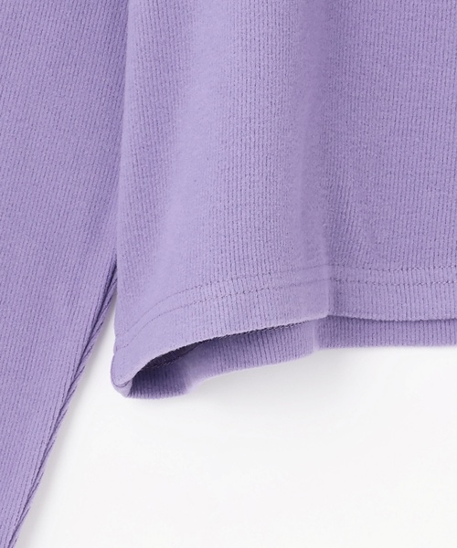 by LOVEiT（バイラビット）の「リボンパッチ長袖Tシャツ（Tシャツ/カットソー・キッズ・ブラック/グレー系/オフホワイト/ラベンダー・130cm/160cm/120cm/140cm/150cm）」の14枚目の写真