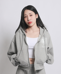 OVERWORKS（オーバーワークス）の「ククワクロップフードジップアップグレー（パーカー）」