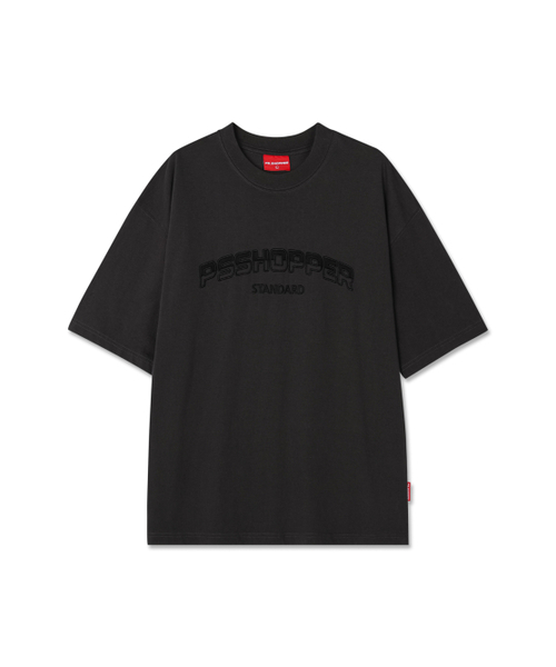 PSSHOPPER（ピーエスショッパ）の「オリジナルロゴ高密度バックパネル切り替え半袖Tシャツ[ダークグレー]（Tシャツ/カットソー・メンズ・その他・MEDIUM/LARGE/X-LARGE）」の2枚目の写真