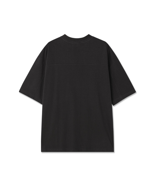 PSSHOPPER（ピーエスショッパ）の「オリジナルロゴ高密度バックパネル切り替え半袖Tシャツ[ダークグレー]（Tシャツ/カットソー・メンズ・その他・MEDIUM/LARGE/X-LARGE）」の3枚目の写真
