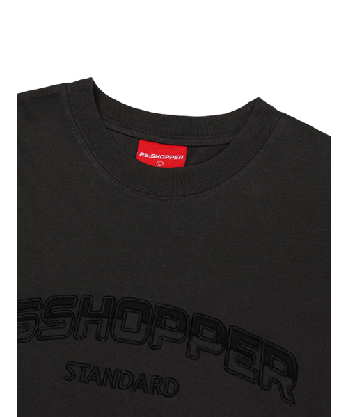 PSSHOPPER（ピーエスショッパ）の「オリジナルロゴ高密度バックパネル切り替え半袖Tシャツ[ダークグレー]（Tシャツ/カットソー・メンズ・その他・MEDIUM/LARGE/X-LARGE）」の4枚目の写真