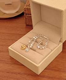 CODE.H（コード エイチ）の「(シルバー925) スマイルキューブボールブレスレット（ブレスレット）」