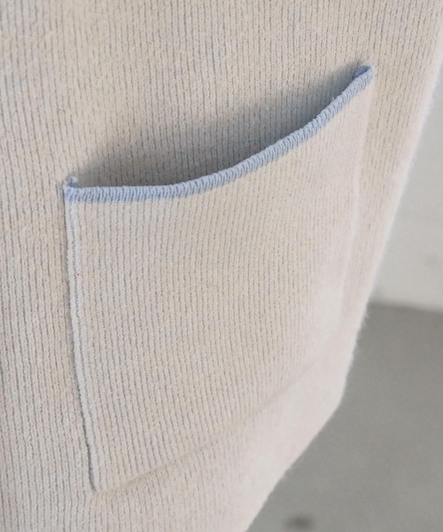 tiptop（ティップトップ）の「Wフェイス配色Vネックカーディガン（カーディガン/ボレロ・レディース・アイボリー/グレー/チャコールグレー/ピンク・FREE）」の16枚目の写真