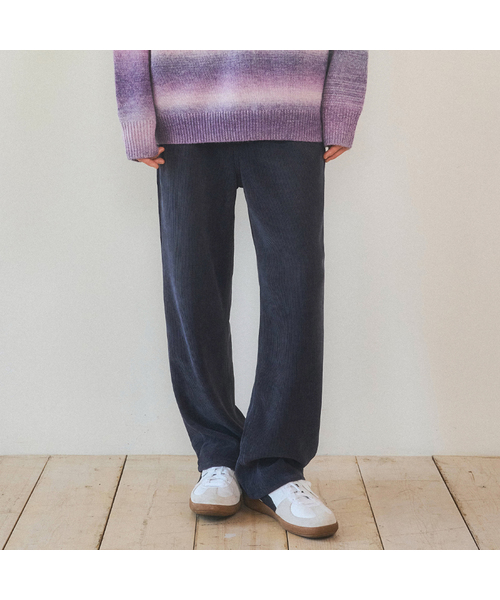 WEDNESDAY OASIS(ウェンズデーオアシス)の「ブラシウォッシュドコーデュロイパンツ3COLOR(その他パンツ・メンズ・ネイビー/ブラウン/ブラック・MEDIUM/LARGE)」の3枚目の写真