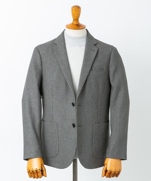 URBAN RESEARCH DOORS(アーバンリサーチドアーズ)の「LIFE STYLE TAILOR ツイードライクコンフォータブルジャケット(その他アウター・メンズ・ベージュ系その他/ブラウン/ネイビー・MEDIUM/LARGE/SMALL)」の1枚目の写真