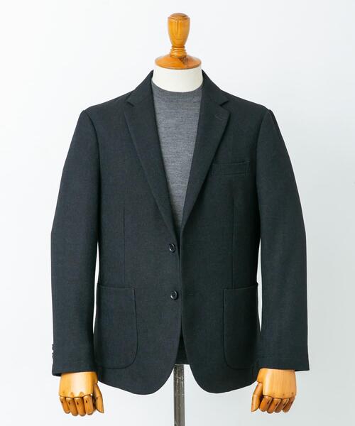 URBAN RESEARCH DOORS(アーバンリサーチドアーズ)の「LIFE STYLE TAILOR ツイードライクコンフォータブルジャケット(その他アウター・メンズ・ベージュ系その他/ブラウン/ネイビー・MEDIUM/LARGE/SMALL)」の3枚目の写真