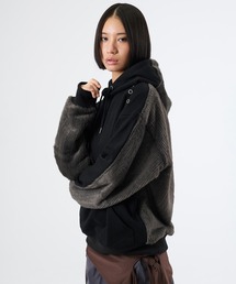 FTW(�G�t�e�B�_�u�����[)��KNIT DOCKING EYELET HOODIE(�p�[�J�[)