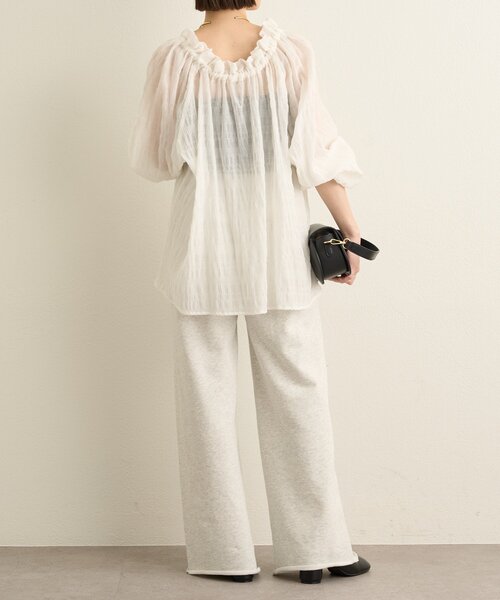 Omekashi（オメカシ）の「オフショルブラウス（シャツ/ブラウス・レディース・オフホワイト/ブラック・FREE）」の10枚目の写真