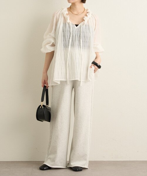 Omekashi（オメカシ）の「オフショルブラウス（シャツ/ブラウス・レディース・オフホワイト/ブラック・FREE）」の11枚目の写真