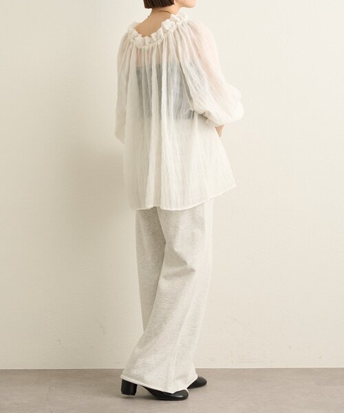 Omekashi（オメカシ）の「オフショルブラウス（シャツ/ブラウス・レディース・オフホワイト/ブラック・FREE）」の14枚目の写真