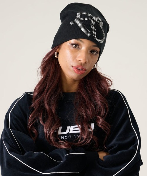 新品dab着用 been.dirty.a popup ストーンブラックビーニー FUBU-Rhinestone Beanie（ニットキャップ/ビーニー）｜FUBU（ フブ）の