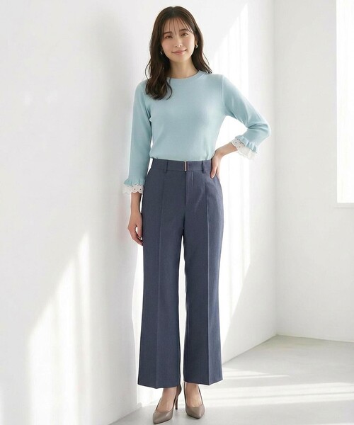 ANY SIS(エニィスィス)の「褒めらレディストレッチ セミフレア テーパードパンツ(その他パンツ・レディース・ネイビー系/ライトグリーン系9/ライトグレー系6/ベージュ系6/ネイビー系6・X-SMALL)」の19枚目の写真